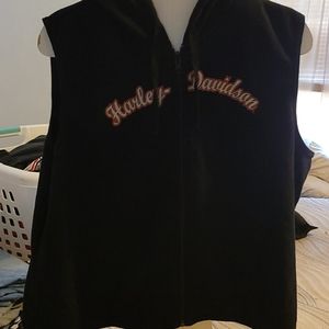 Harley Davidson Full Zip Hoodie Vest